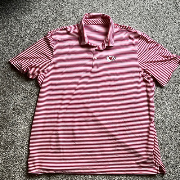 Vineyard Vines Red and White Striped Polo Shirt - Picture 1 of 1